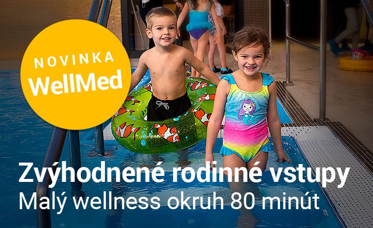 Rodinné vstupy do wellness WellMed